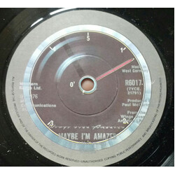 Paul McCartney & Wings Maybe I'm Amazed USED VINYL 7INCH 45 RPM SINGLE