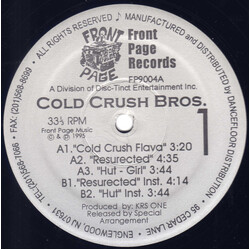 Cold Crush Brothers Cold Crush Flava / Resurected USED VINYL 12INCH 33 S RPM