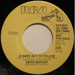 Keith Whitley A Hard Act To Follow USED VINYL 7INCH 45 RPM PROMO