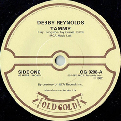 Debbie Reynolds / Jane Morgan Tammy / The Day The Rains Came Vinyl 7" USED