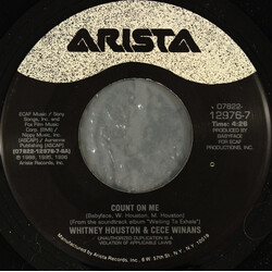 Whitney Houston / CeCe Winans Count On Me USED VINYL 7INCH 45 RPM SINGLE