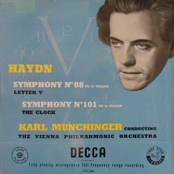 Joseph Haydn / Karl Münchinger / Wiener Philharmoniker Symphony N° 88 In G Major "Letter V" / Symphony N° 101 In D Major "The Clock" Vinyl LP USED