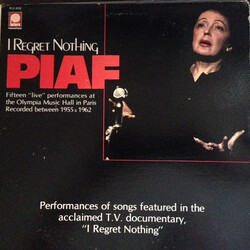 Edith Piaf I Regret Nothing Vinyl LP USED