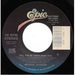 Michael Jackson Will You Be There USED VINYL 7INCH 45 RPM SINGLE