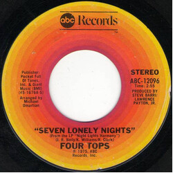 Four Tops Seven Lonely Nights / I Can't Hold On Much Longer USED VINYL 7INCH STYRENE