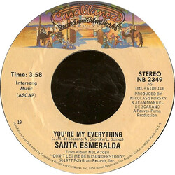 Santa Esmeralda You're My Everything / Don't Let Me Be Misunderstood USED VINYL 7INCH 45 RPM SINGLE REISSUE STYRENE