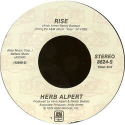 Herb Alpert Rise USED VINYL 7INCH 45 RPM SINGLE REISSUE STYRENE