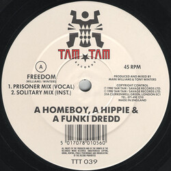 A Homeboy, A Hippie & A Funki Dredd Freedom USED VINYL 12INCH 45 RPM