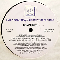 Boyz II Men Uhh Ahh (Remix) USED VINYL 12INCH PROMO