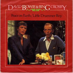 David Bowie / Bing Crosby Peace On Earth / Little Drummer Boy USED VINYL 7INCH SINGLE PROMO MONO