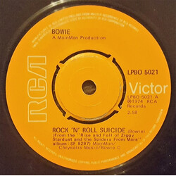 David Bowie Rock 'N' Roll Suicide USED VINYL 7INCH 45 RPM SINGLE