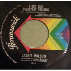 Jackie Wilson I Get The Sweetest Feeling / Nothing But Blue Skies USED VINYL 7INCH 45 RPM SINGLE