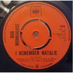 Bob Monkhouse I Remember Natalie USED VINYL 7INCH 45 RPM SINGLE
