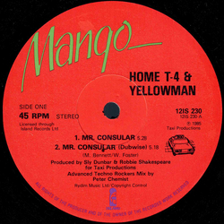 Home T / Yellowman Mr. Consular Vinyl 12" USED
