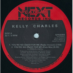 Kelly Charles You're No Good For Me USED VINYL 12INCH 33 S RPM