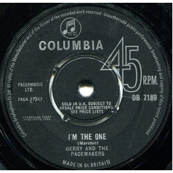 Gerry & The Pacemakers I'm The One VINYL 7" USED