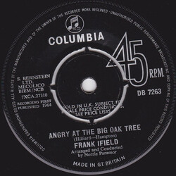 Frank Ifield Angry At The Big Oak Tree USED VINYL 7INCH 45 RPM SINGLE