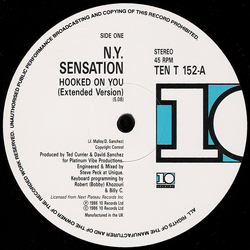 Sweet Sensation Hooked On You Vinyl 12" USED