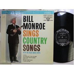 Bill Monroe & His Blue Grass Boys Sings Country Songs Vinyl LP USED