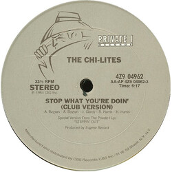 The Chi-Lites Stop What You're Doin' (Club Version) USED VINYL 12INCH 33 S RPM STEREO