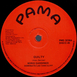 Boris Gardiner / Lee Van Cleef (2) Guilty Vinyl 12" USED