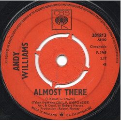 Andy Williams Almost There USED VINYL 7INCH 45 RPM SINGLE