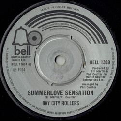Bay City Rollers Summerlove Sensation USED VINYL 7INCH 45 RPM SINGLE