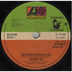 Boney M. Rivers Of Babylon VINYL 7" USED