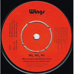 Wings (2) Hi, Hi, Hi / C Moon VINYL 7" USED