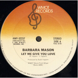 Barbara Mason Let Me Give You Love VINYL 12" USED