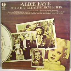 Alice Faye Alice Faye Sings Her Greatest Movie Hits Vinyl LP USED