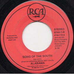 Alabama Song Of The South VINYL 7" USED