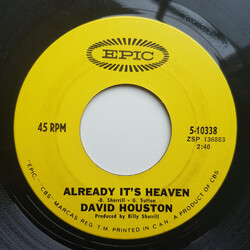 David Houston Already It's Heaven / Lighter Shade Of Blue USED VINYL 7INCH 45 RPM SINGLE