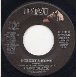 Clint Black Nobody's Home USED VINYL 7INCH 45 RPM SINGLE