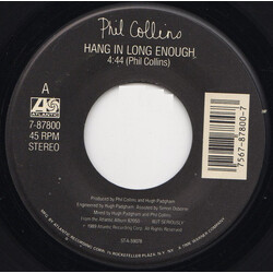 Phil Collins Hang In Long Enough VINYL 7" USED