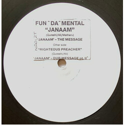 Fun-Da-Mental Janaam / Righteous Preacher Vinyl 12" USED