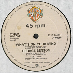 George Benson What's On Your Mind USED VINYL 12INCH 45 RPM