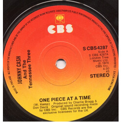 Johnny Cash And The Tennessee Three One Piece At A Time USED VINYL 7INCH 45 RPM SINGLE
