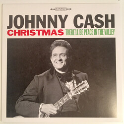 Johnny Cash Christmas - There'll Be Peace In The Valley Vinyl LP USED