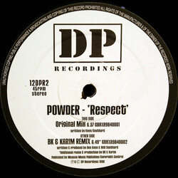 Powder Respect USED VINYL 12INCH 45 RPM