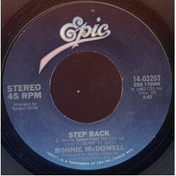 Ronnie McDowell Step Back / I Never Felt So Much Love USED VINYL 7INCH 45 RPM STYRENE