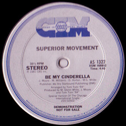 Superior Movement Be My Cinderella / For You VINYL 12" USED