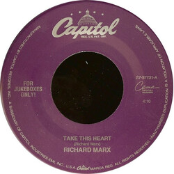 Richard Marx Take This Heart USED VINYL 7INCH 45 RPM SINGLE JUKEBOX