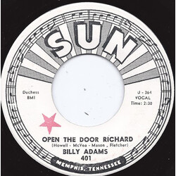 Billy Adams (13) Open The Door Richard / Rock Me Baby USED VINYL 7INCH 45 RPM SINGLE PROMO