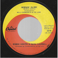 Bobbie Gentry / Glen Campbell Mornin' Glory USED VINYL 7INCH 45 RPM SINGLE