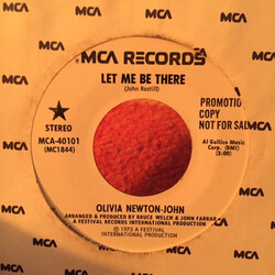 Olivia Newton-John Let Me Be There USED VINYL 7INCH 45 RPM SINGLE PROMO STEREO MONO