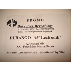 Durango 95 Lectronik USED VINYL 12INCH PROMO WHITE LABEL