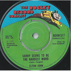 Elton John Sorry Seems To Be The Hardest Word USED VINYL 7INCH 45 RPM SINGLE