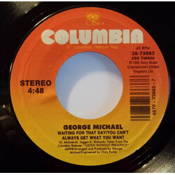 George Michael Waiting For That Day/You Can't Always Get What You Want USED VINYL 7INCH 45 RPM STYRENE