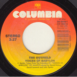 The Outfield Voices Of Babylon USED VINYL 7INCH 45 RPM SINGLE STYRENE